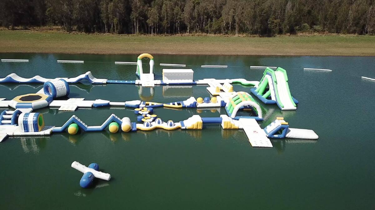 Equipment from the Stoney Aqua Park was washed onto neighbouring properties during the flood.
