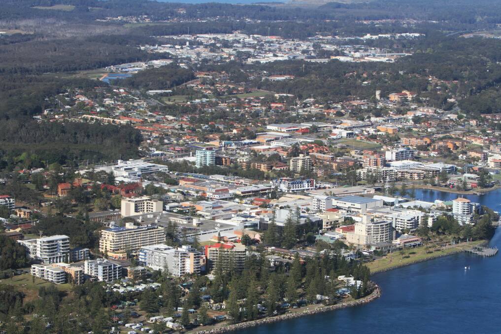 Port Macquarie town centre. Photo supplied by Port Macquarie-Hastings Council