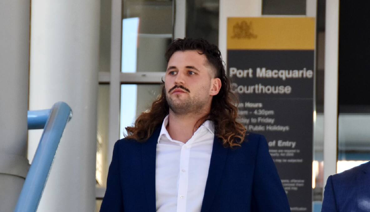 NRL star Josh Curran has been sentenced in Port Macquarie Local Court without a conviction being recorded for an assault that occurred in October last year. Picture by Ruby Pascoe