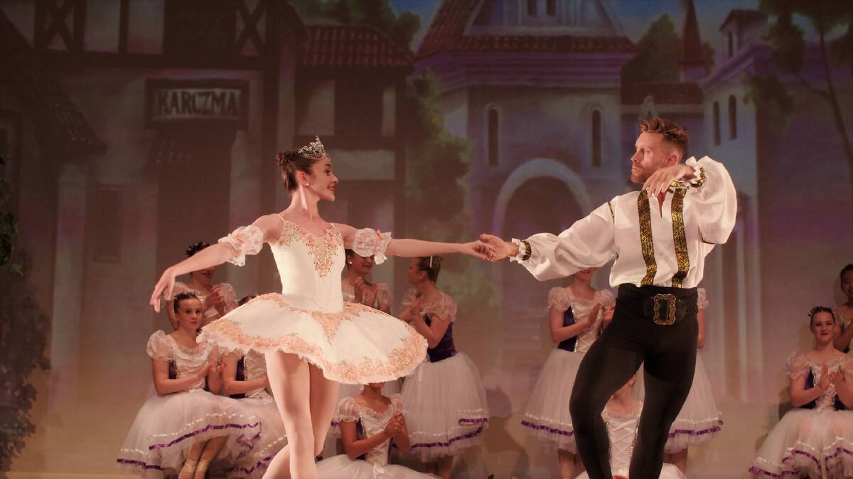 On stage: Melesse Mallyon and Peter Gill feature as the lead roles in Port Macquarie Performing Arts' production of Coppélia.