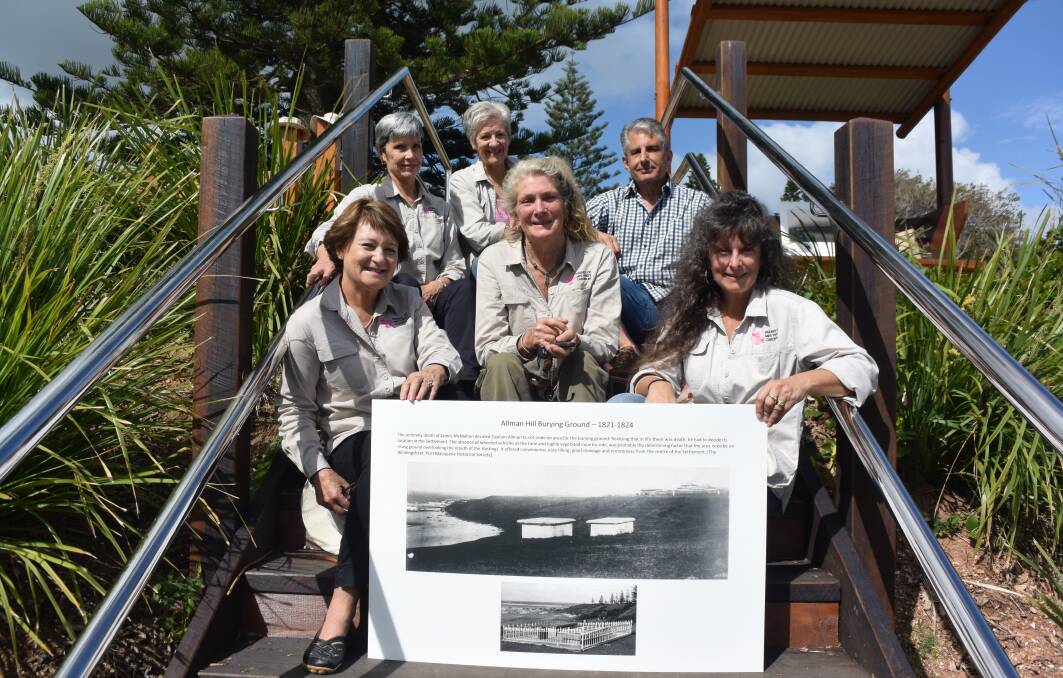 Heritage highlighted: (back) Amanda Cavanagh, Robyn Payne, Mitch McKay, (front) Di Davison, Glenys Pearson and Catherine Corthals invite people to the October 31 bicentenary event.