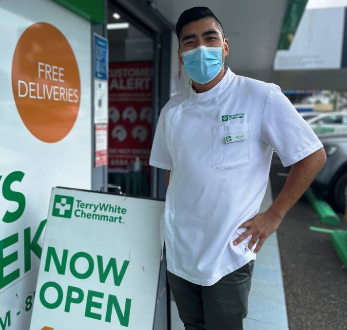 Plunkett's TerryWhite Chemmart Port Macquarie pharmacist James Yoo says rapid antigen tests sell out within one hour of hitting the shelves.