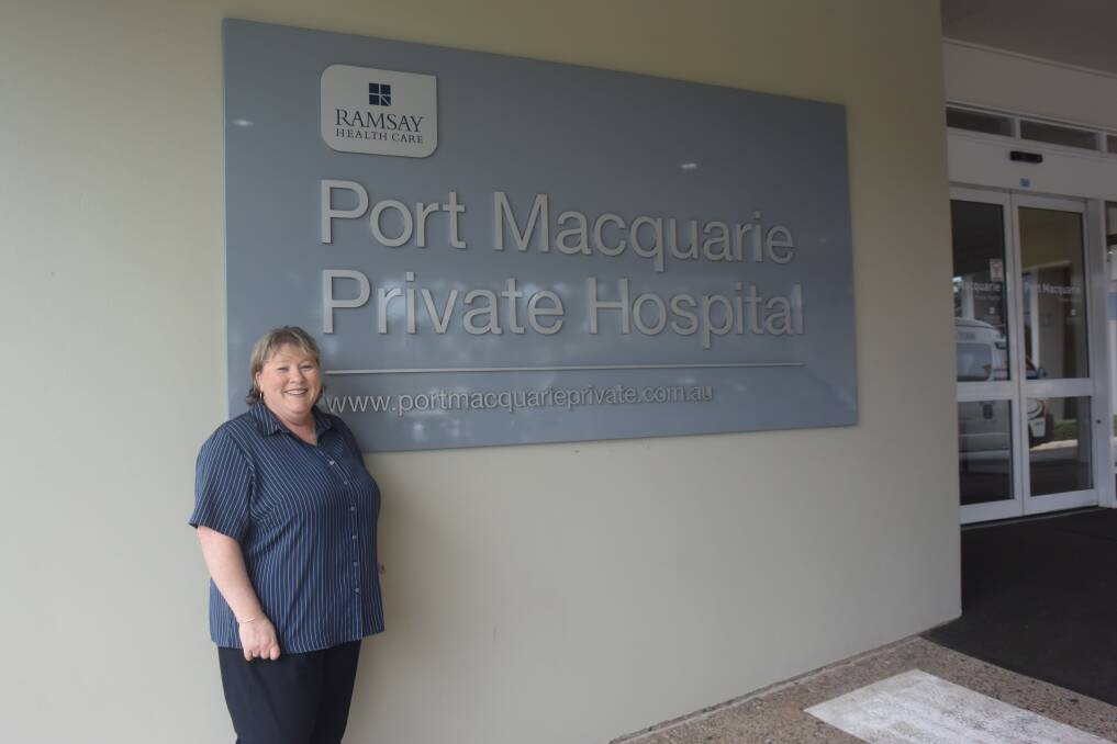 Long-time employee: Port Macquarie Private Hospital senior billings clerk Tania Gahan enjoys her job and the company of her colleagues.