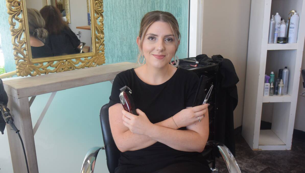 Helping others: Port Macquarie hairdresser Karlie Tilston will volunteer for the Community Hair Project on November 21.