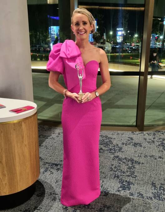 Touchwood Flowers owner Ashley Sargeson at the Australian Women's Small Business Champion Awards national presentation evening. Picture, supplied