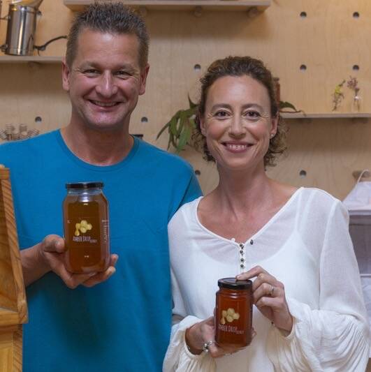 Sven Stephan and Ana Martin from Amber Drop Honey are based at Johns River. Photo: Amber Drop Honey