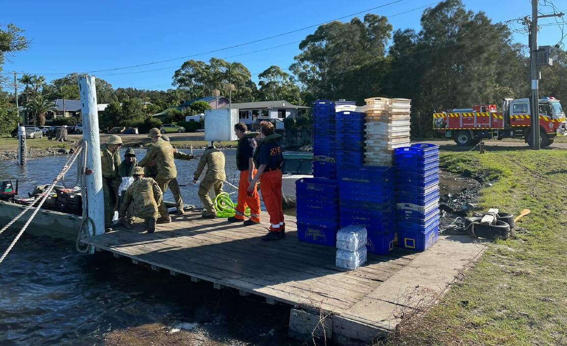 Helping hand: The North Shore has welcomed a range of agencies as the recovery from the flood continues. Photo: North Shore Rural Fire Brigade
