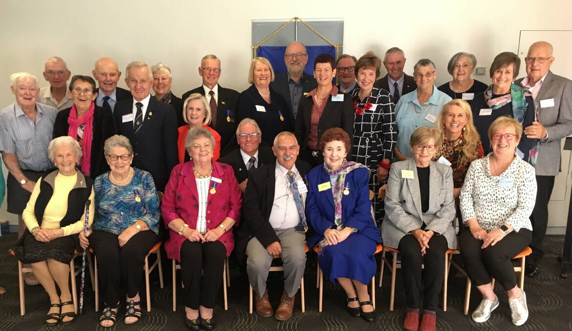 Decades of achievements: Recipients gather at the Order of Australia Association Hastings-Macleay Branch lunch.