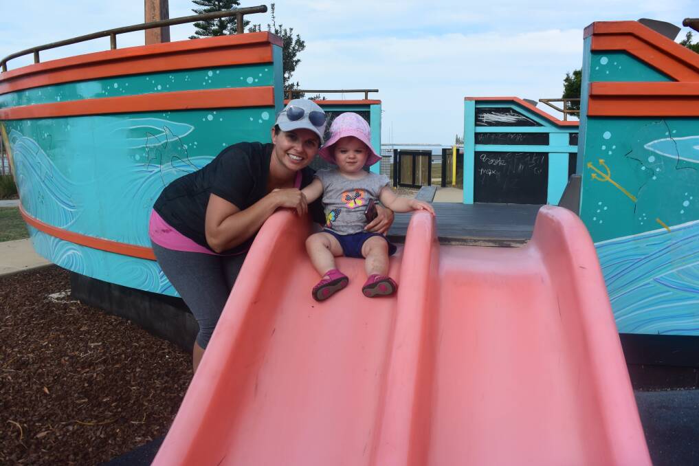 Christine Nicholson and her 17-month-old daughter Dylan regularly visit Westport Park.