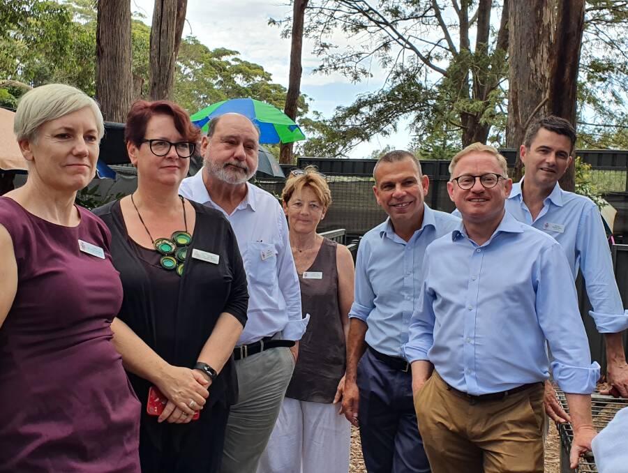On-site visit: Members of a NSW Upper House Committee tour Port Macquarie Koala Hospital ahead of a Port Macquarie hearing for the inquiry into koala populations and habitat.