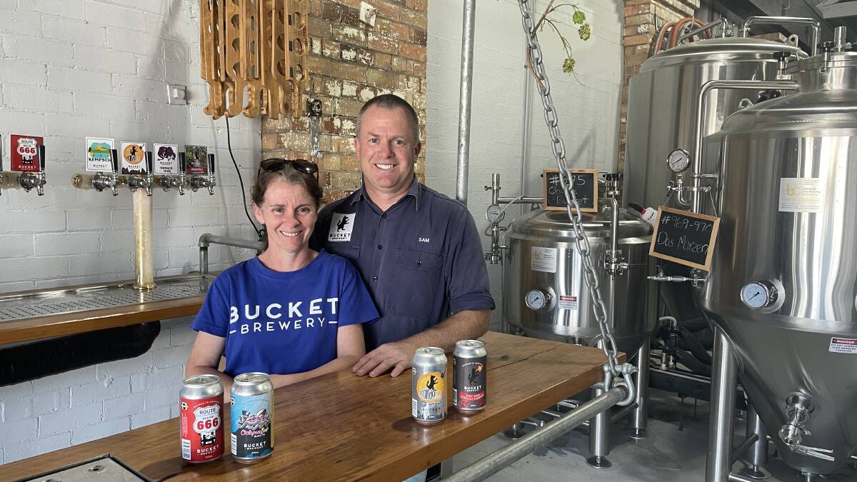 Bucket Brewery owners Amanda and Sam Preston are proud of their business. Picture by Lisa Tisdell