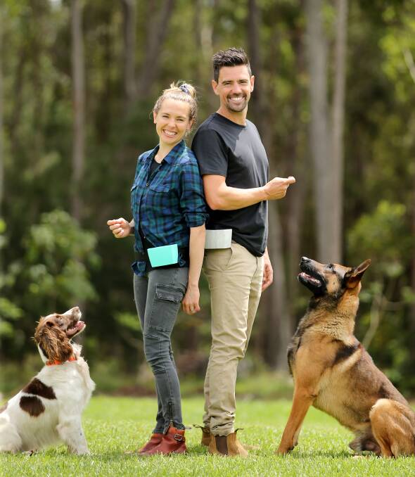 Practical guidebook: Expert animal trainers Jen and Ryan Tate are the authors of How to Train Your Dog. Photo: Nathan Edwards
