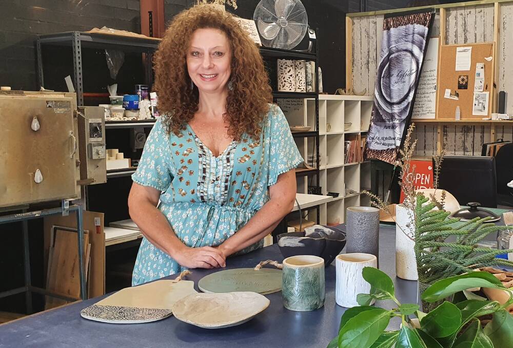 Creative process: Ceramic artist Aleisa Byfield is one of the creatives taking part in the Artists' Open Studio Weekend.