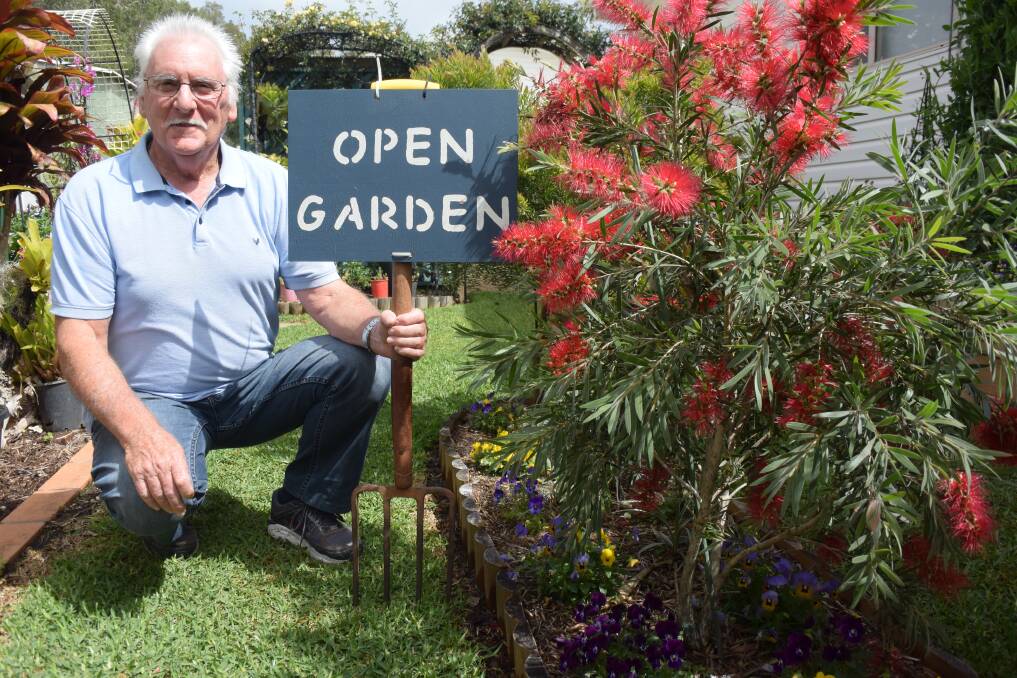 Garden glory: Dahlsford Grove Lifestyle Village Community Garden Club spokesperson Brian Grant invites the community to support the inaugural open garden afternoon.