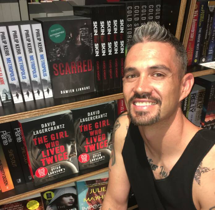 Novel writing experience: Damien Linnane is proud of his debut novel Scarred. Photo: Supplied