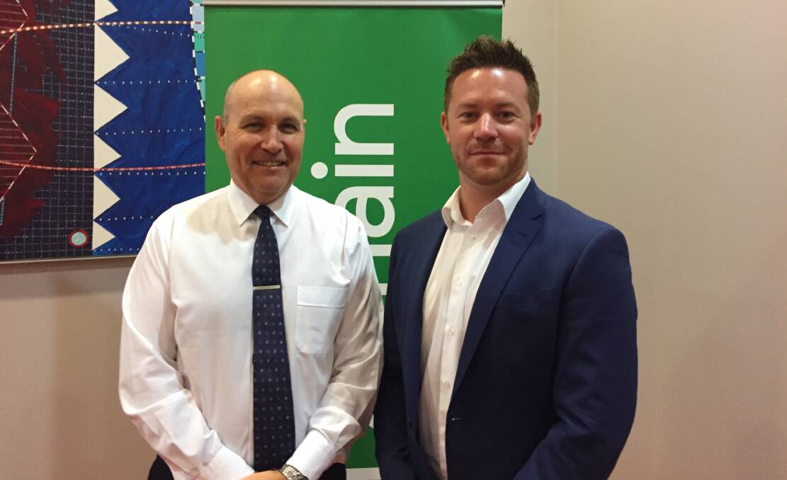 Expert views: Domain Group chief economist Dr Andrew Wilson and Domain’s corporate sales manager and property expert Stuart Benson addressed real estate agents in Port Macquarie on November 16.
