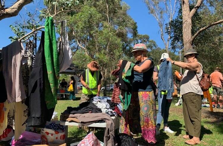 Treasures galore: A garage sale at the Lost Plot Community Garden is part of the Tender Funerals Mid North Coast fundraising campaign. Photo: Tender Funerals Mid North Coast