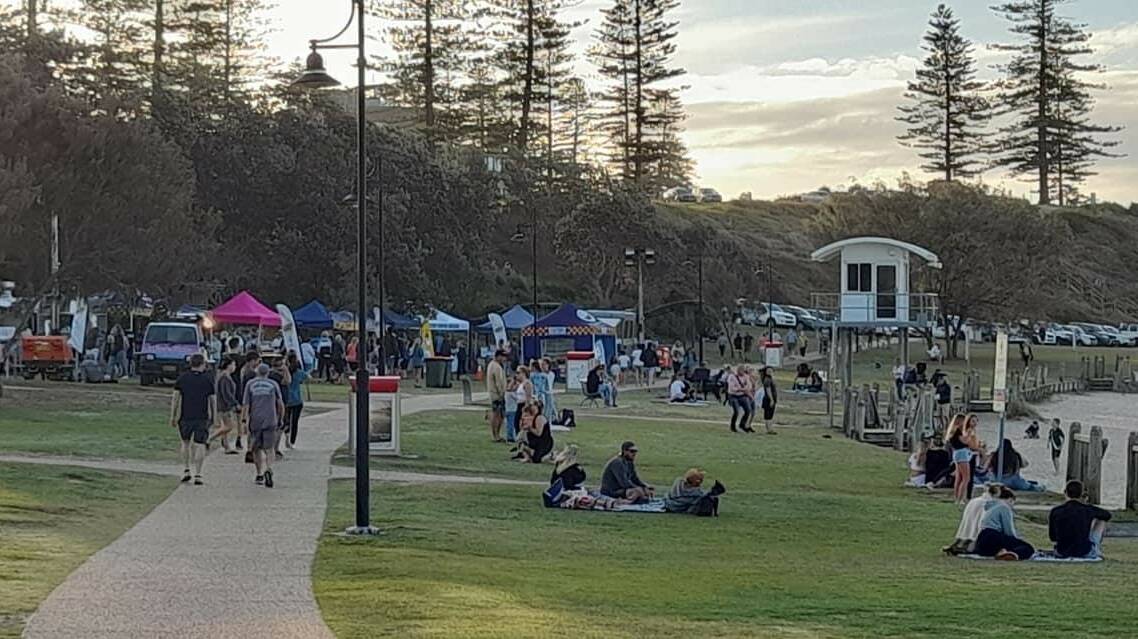 Food and handmade creations: The Hastings Summer Waves markets kicked off on November 3. Photo: Marine Rescue Port Macquarie