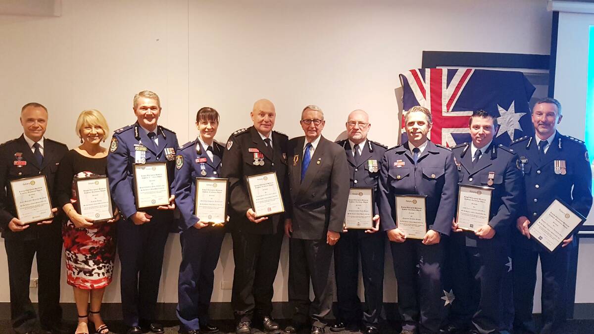 The leaders in emergency services were presented with certificates in recognition of their dedication and work ethic.