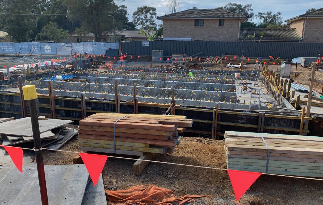 Moving ahead: Work is progressing on the Port Macquarie Base Hospital staff car park project off Toorak Court.