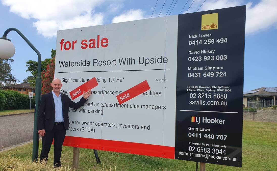 Deal done: LJ Hooker Port Macquarie's Greg Laws is pleased with the sale of Vacation Village.