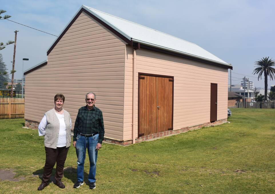 Planning ahead: Mid North Coast Maritime Museum secretary Jan Howison and president Ted Kasehagen recognise the benefits which will flow from the Investigator Building renovation.
