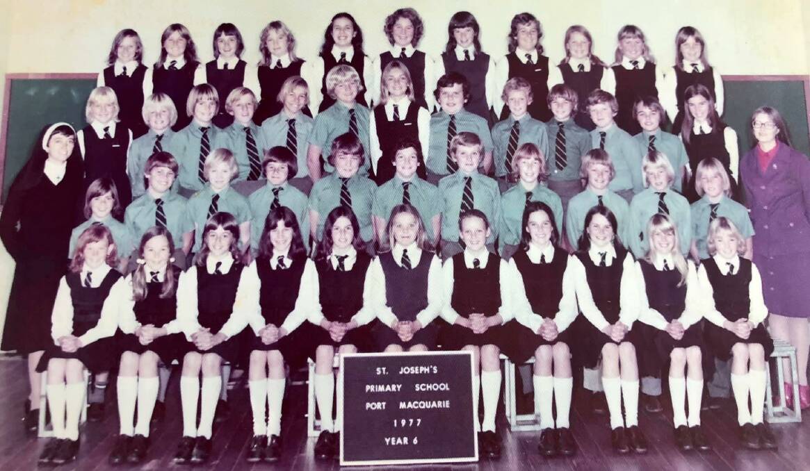 St Joseph's Primary School Year 6 class in 1977. Photo supplied by reunion organisers