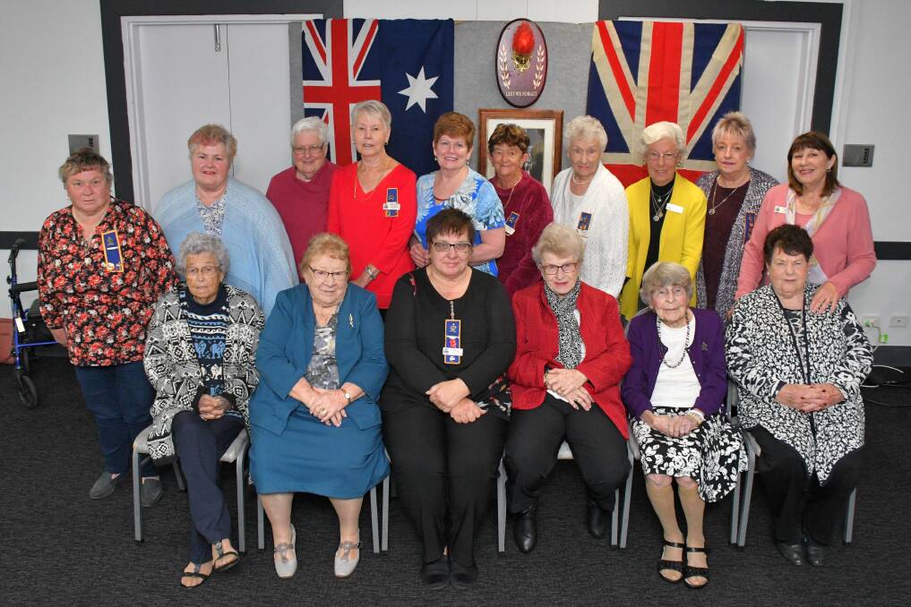 Port Macquarie RSL Women’s Auxiliary members gather at the August meeting.