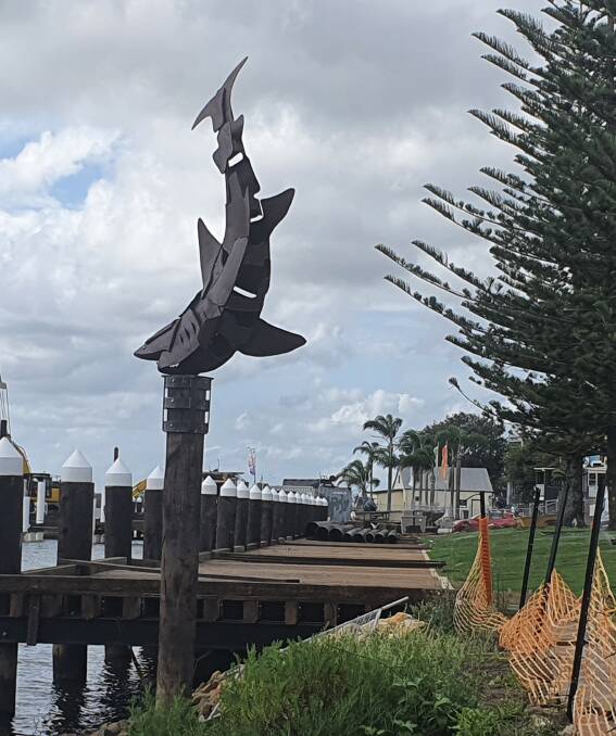 Artistic statement: The new public artwork is located on the Port Macquarie foreshore. 
