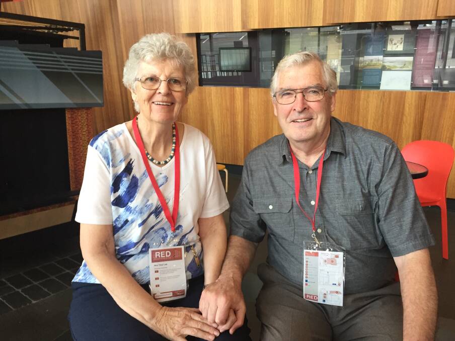 Empowered through education: Tina and Doug Lee look after each other’s wellbeing, encourage each other’s strengths and they are innovative. The Lees attended Omnicare Alliance's conference at the Glasshouse. Photo: Lisa Tisdell