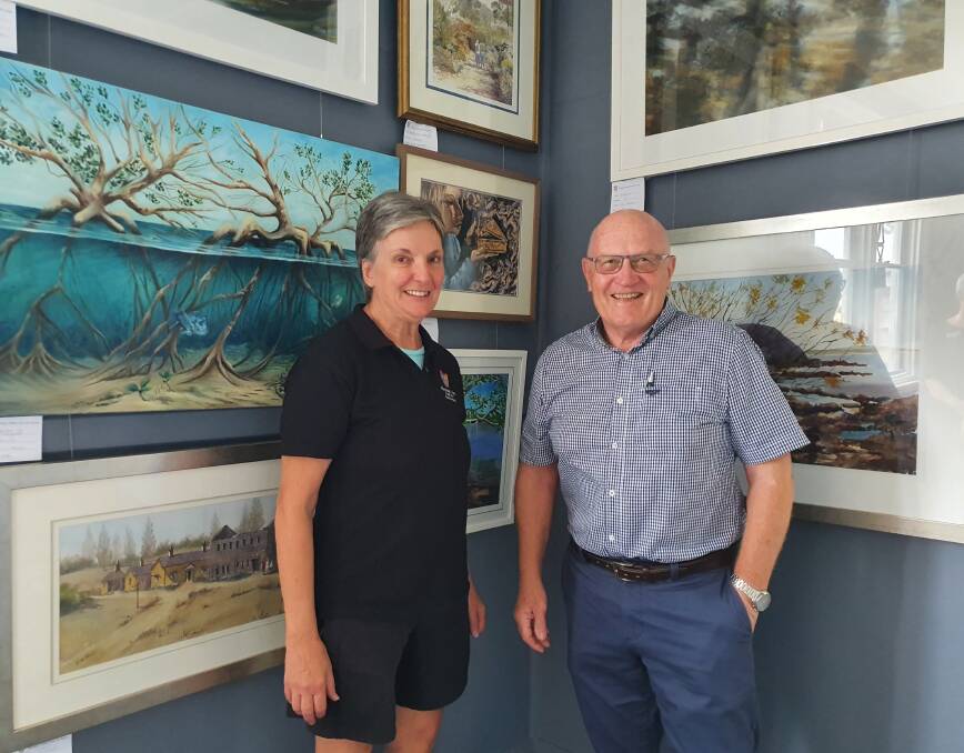 Education matters: Hastings Valley Fine Art Association president Bernice Daher and Hastings Education Fund chair Jim O'Brien recognise the importance of investing in education.