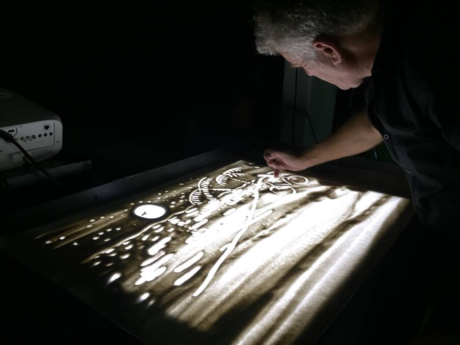 Great skill: Sand artist John Thiering will return to ArtWalk in 2019.