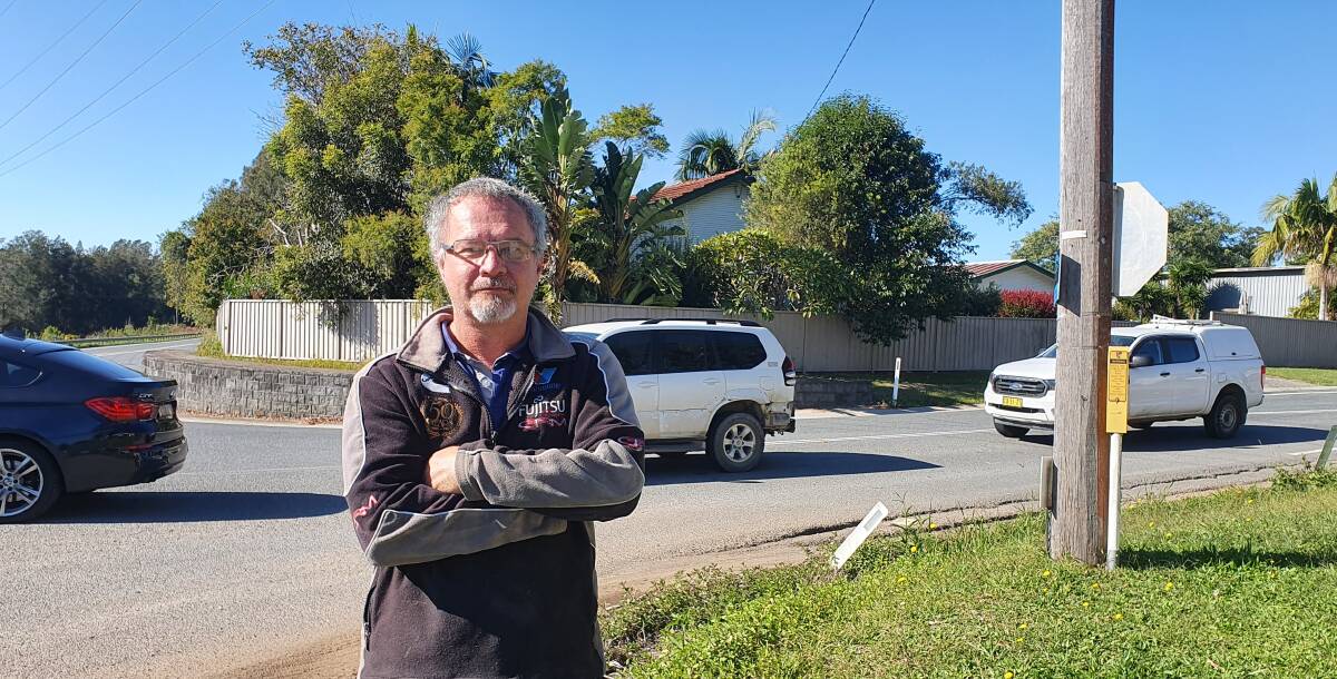 Business voice: King Creek Smash Repairs and Automotive proprietor Terry Burn recognises the need to improve safety at the dangerous intersection.
