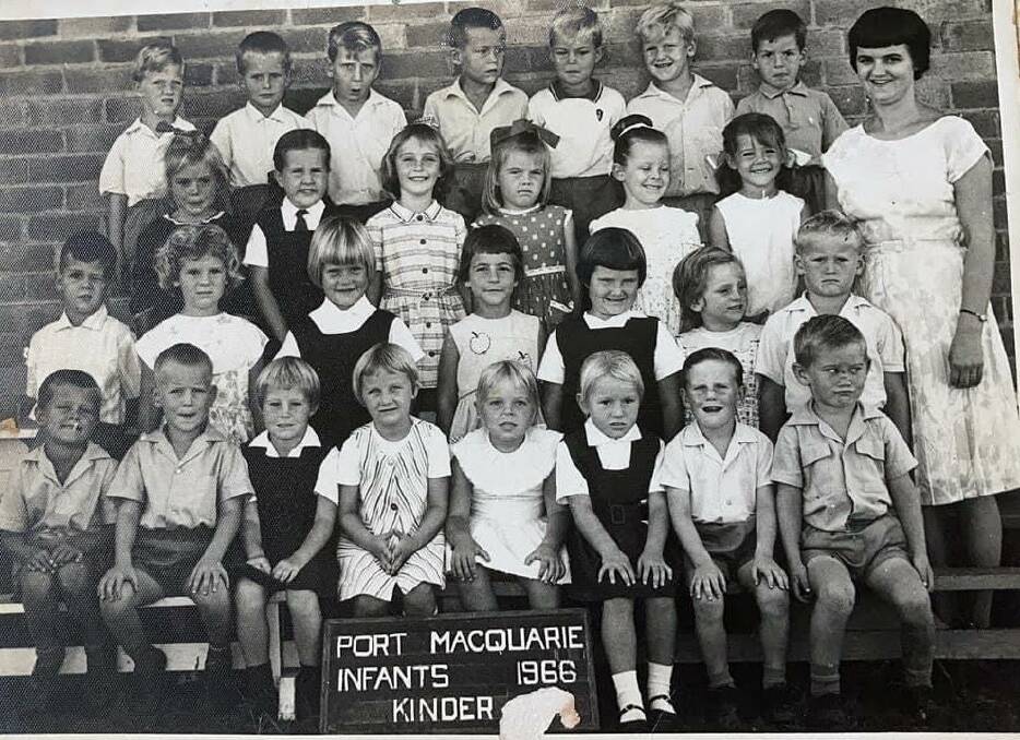 Flashback: Port Macquarie infants kindergarten class of 1966. Photo supplied by reunion organisers