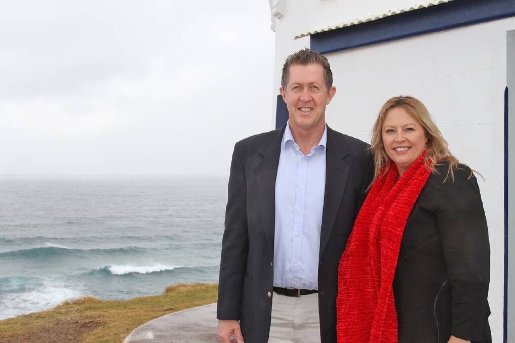 Cowper MP Luke Hartsuyker and mayor Peta Pinson look forward to the Lighthouse Road upgrade thanks to a partnership approach.