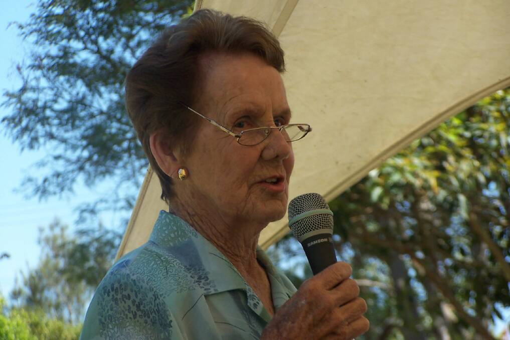 Flashback: Cath Le Page speaks at Friends of Kooloonbung Creek Nature Park's 21st celebration in 2009. Photo: Friends of Kooloonbung Creek Nature Park
