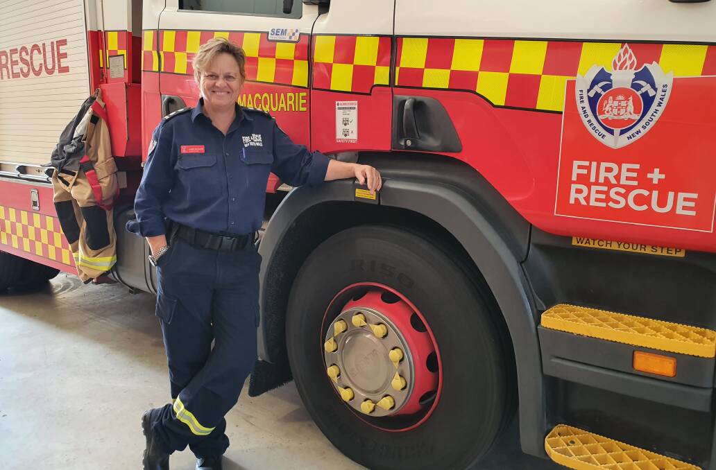 Honoured: Fire and Rescue NSW station officer Dawn Maynard is a role model for others.