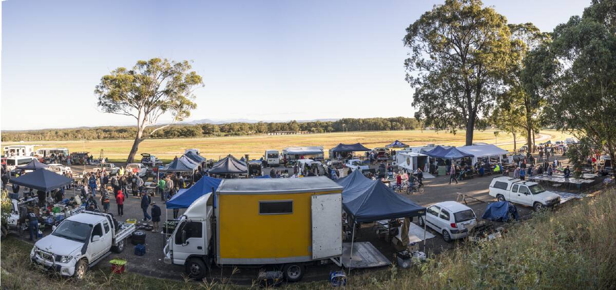 Busy day: The Port Macquarie District Swap Meet and Market Day is an annual event. Photo: John Waters