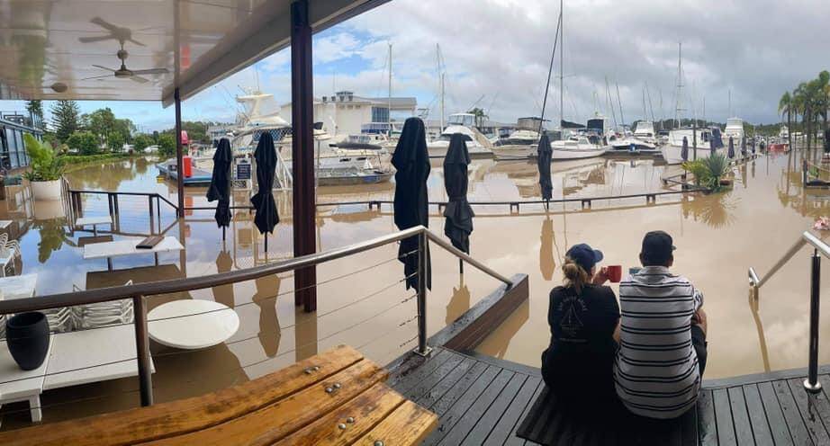 Resilient: Seasalt Cafe Restaurant's Marten and Cassie Clark take a rest but never quit. Photo: Supplied
