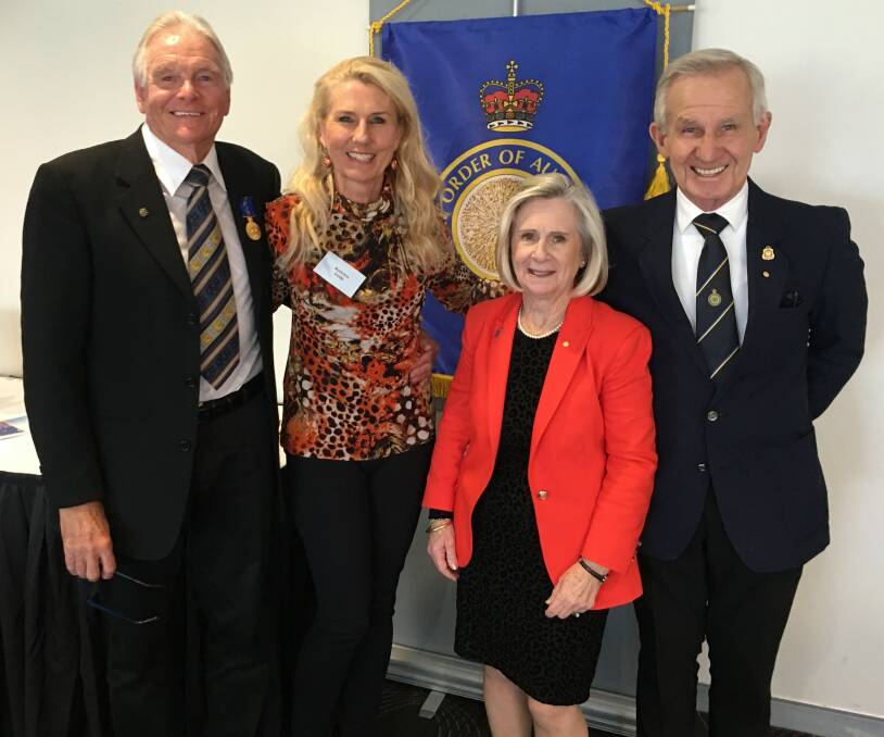 Convener Laurie Smith OAM, Barbara Smith, Gail Dunne OAM and Chris Dunne OAM at the lunch.