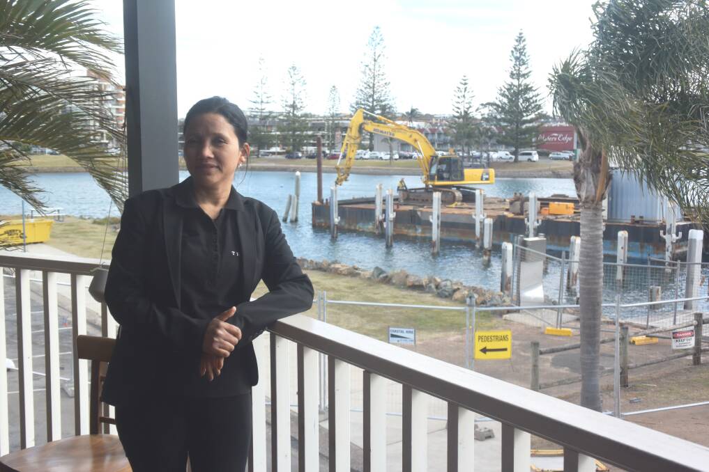 Business perspective: Sunita Chowhan from The Grill Steak, Ribs & Seafood believes the commercial wharf will have positive spin-offs for businesses and the community.