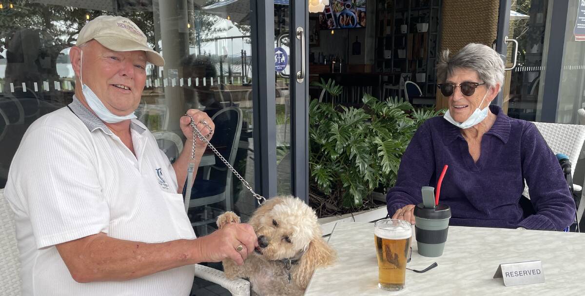 John and Marlene Swarbrick, along with their dog Archie, are regulars at Chop 'n Chill.