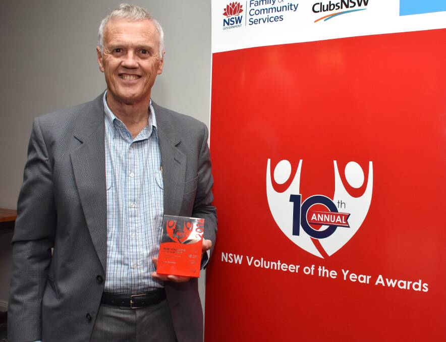 Dedicated volunteer: John Brumby from TAD Disability Services wins the Mid North Coast 2016 Volunteer of the Year Award.