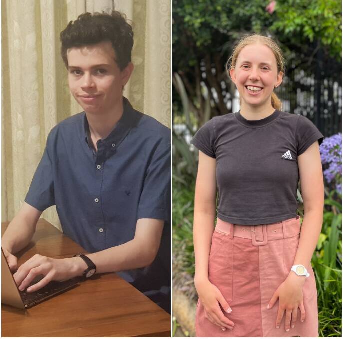 St Columba Anglican School student Thomas Crundwell and MacKillop College Port Macquarie student Kashia McGrath reflect on their HSC achievements.