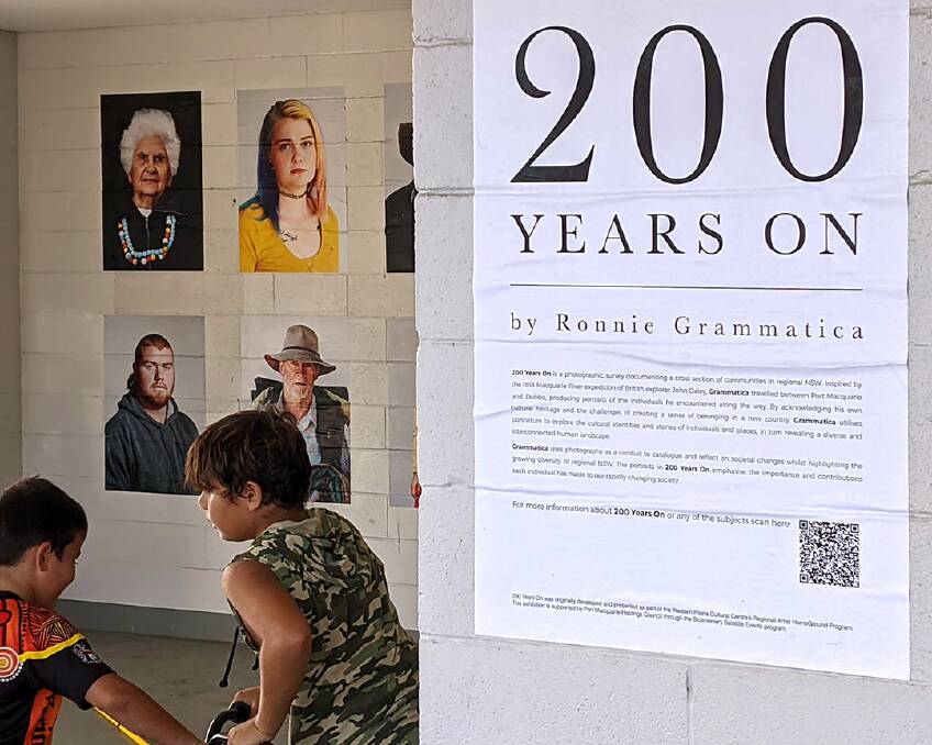 The exhibition brings art and creativity to Port Macquarie Coach Terminal. Photo: Ronnie Grammatica
