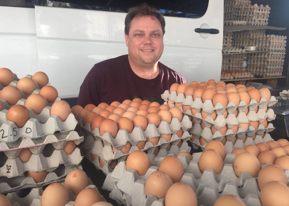 Promoting local produce: Totally FreeRange Eggs farm manager Michael Kendon recognises the value of Tastings on Hastings.
