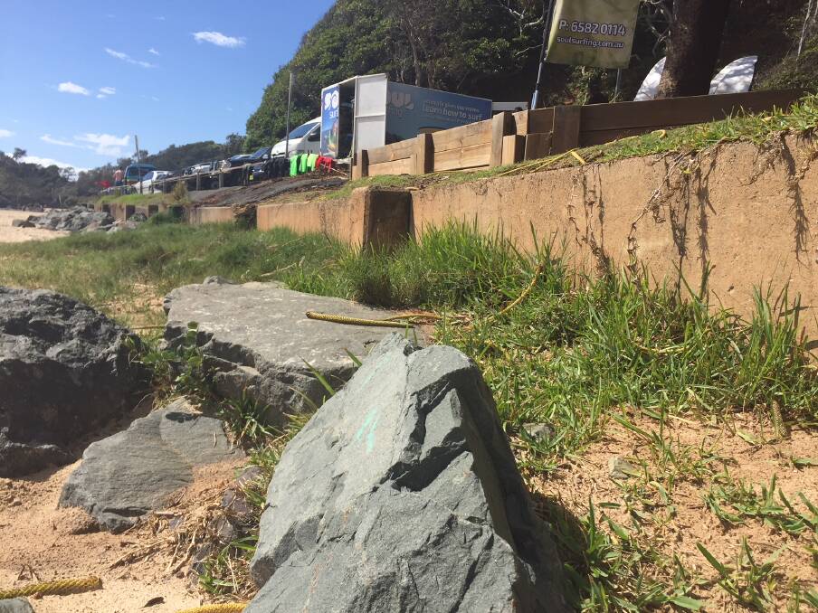 Beach project: The first stage of the Flynns Beach seawall replacement is open for tender.