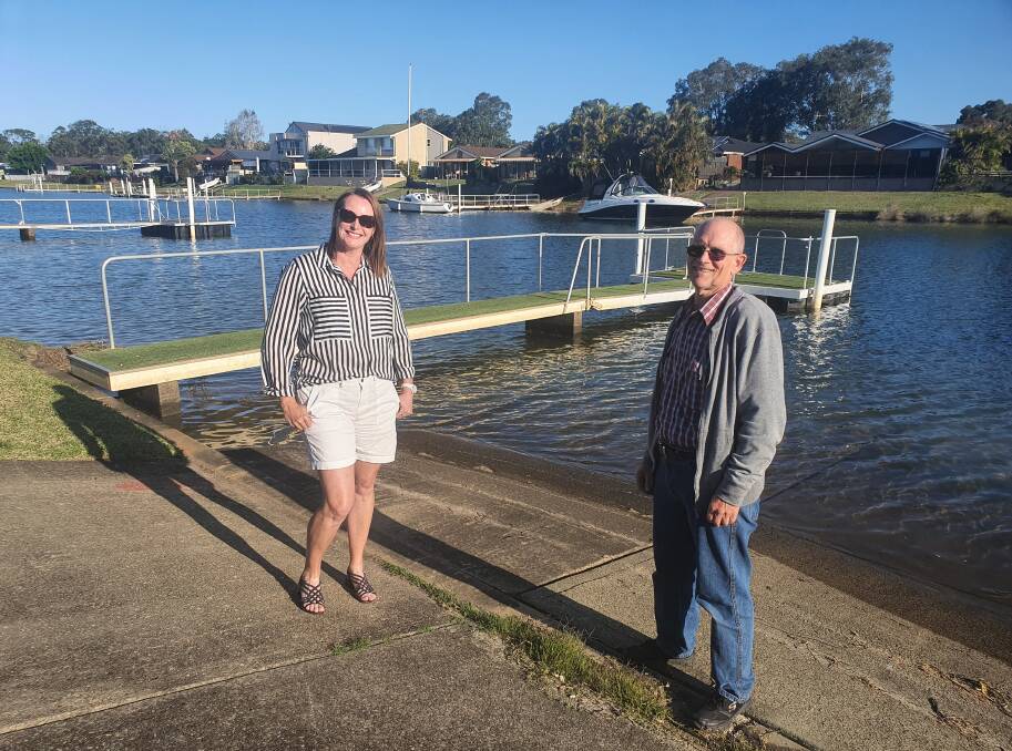 Optimistic: Friends of Settlement Shores Canals spokesperson Samantha Ansley and resident John Kruger welcome the council decision.