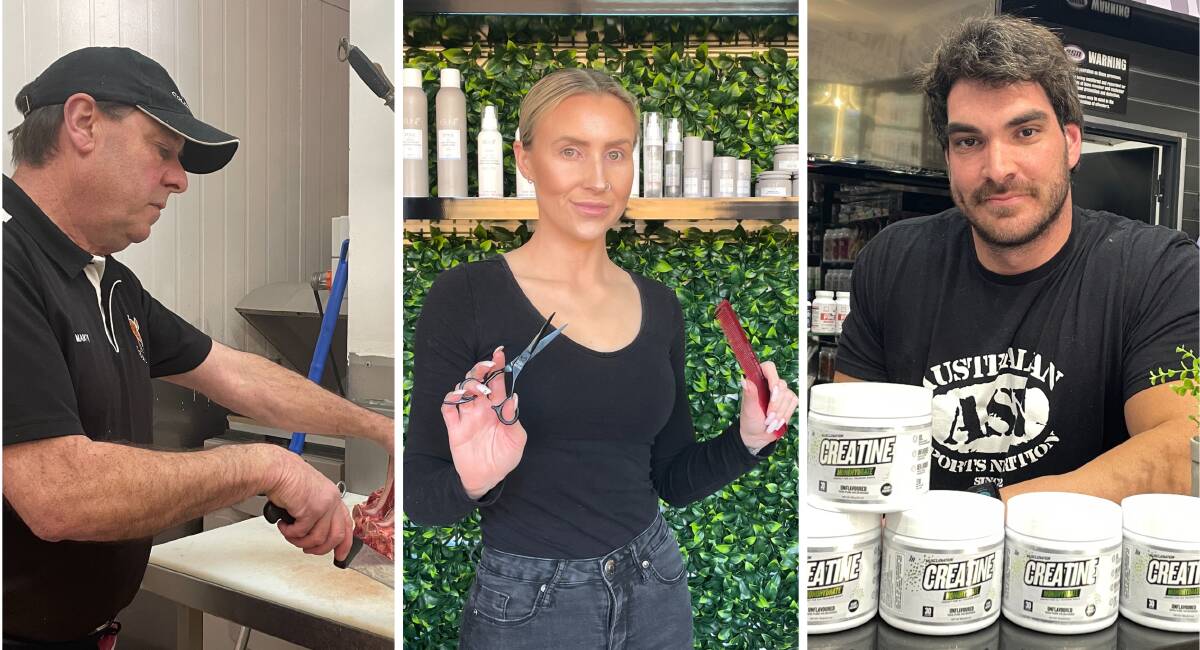 Butcher Marty Archer, hairdresser Sarah Jane Gregory and sports nutrition specialist Stuart Cameron are all facing rising costs. Pictures by Lisa Tisdell