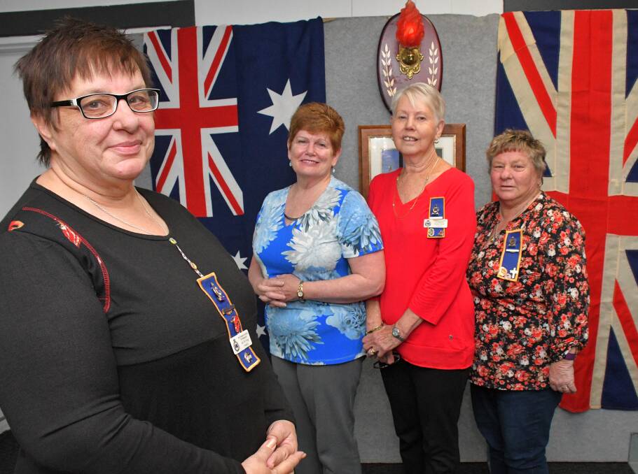 Common bond: Lee Tet Fong, Lyn Elliott, Sandra Smith and Lyne Mooney are proud to be members of the Port Macquarie RSL Women’s Auxiliary. Photo: Ivan Sajko